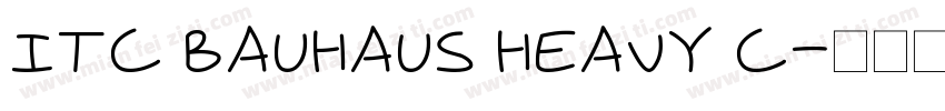 ITC Bauhaus Heavy C字体转换